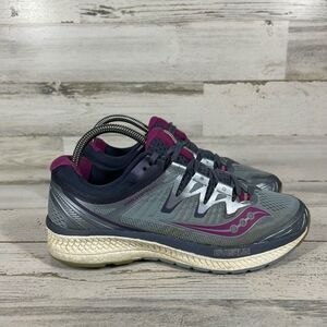 Saucony Women's S10413-1 Triumph ISO 4 Fog Grey‎ Purple Violet Shoes Size 8 US